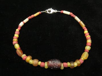 Oud-Romeins Armband van glazen kralen - 20 cm (Zonder