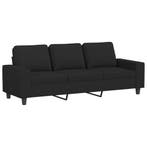 Zwart 180cm Sofa | Retour Deal | 35% Korting (zitbank), Huis en Inrichting, Overige materialen, Gebruikt, Verzenden, Driepersoons