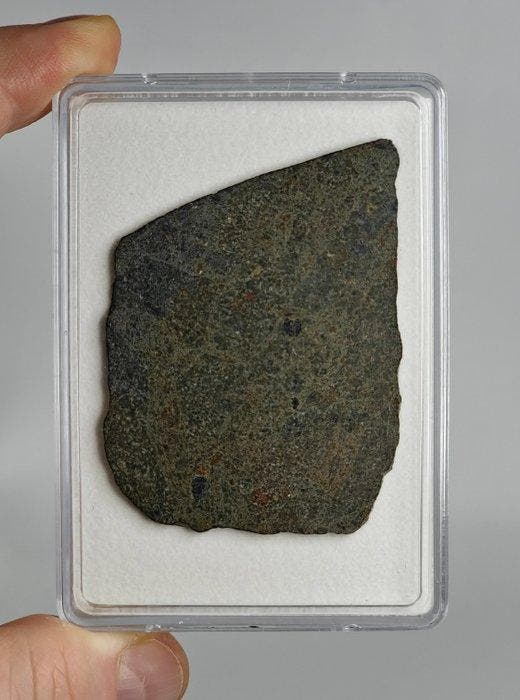 Koolstofrijke CK6-meteoriet. NWA 17323. - 12.74 g, Verzamelen, Mineralen en Fossielen