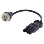 Luxar GU10 Fitting met 3-SWP Connector Zwart, Verzenden, Nieuw