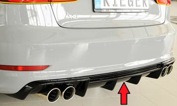 Rieger diffuser | A3 (8V): 07.12-08.16 (tot Facelift) - 5-dr, Verzenden