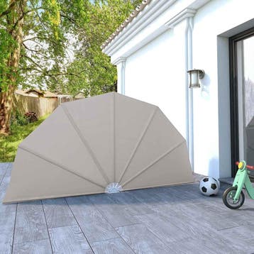 vidaXL Terrasscherm inklapbaar 160 cm crème, Verzenden, Nieuw