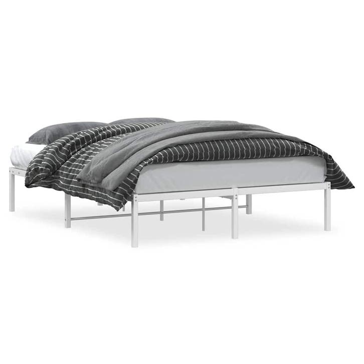 Metaal bedframe | Tweede kansje | Weg = weg!, Huis en Inrichting, Slaapkamer | Bedden, Overige maten, 190 cm of minder, Wit, Gebruikt