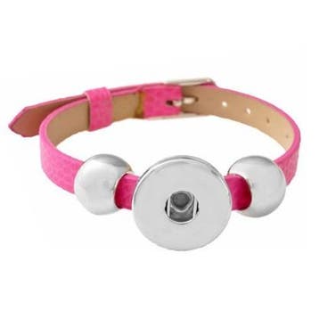 Fako Bijoux - Armband Voor Click Buttons - Basic - Fuchsia, Verzenden