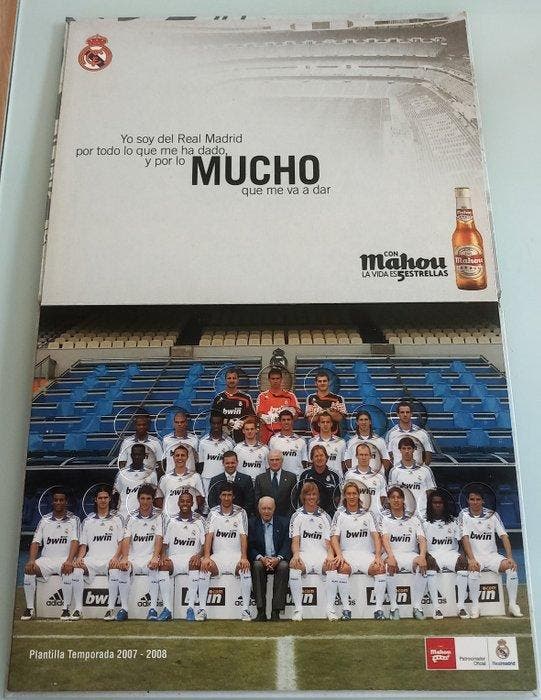 Real Madrid - LaLiga - Real Madrid plantilla 2007-2008 -, Verzamelen, Overige Verzamelen
