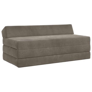 vidaXL Vouwbare Sofa Bed Lichtgrijs 120 x 60 x 49 cm Stof, Verzenden