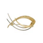 Vintage bicolor gouden broche, Ophalen of Verzenden