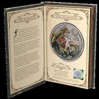 Niue. 5 Dollars 2020 Dragons Collection - The Norse Dragon,