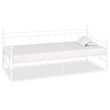 vidaXL Slaapbank metaal wit 90x200 cm, Verzenden, Nieuw