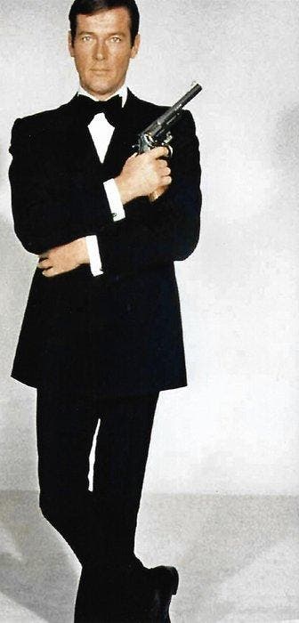 Roger Moore - Autographed Photo James Bond 007 in golden gun, Nieuw