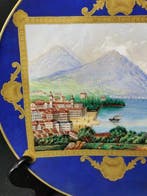KPM Berlino antico - Veduta di Lugano - Diametro circa 30