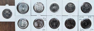 Portugal. 2 1/2 Euro / 5 Euro 2003/2006 (11 moedas) (Zonder