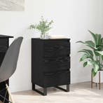 vidaXL Dressoir met lade Zwart eiken Bewerkt hout, Huis en Inrichting, Kasten | Dressoirs, Verzenden, Nieuw