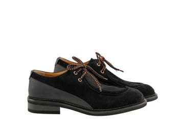 TESTONI - 8 UK - 42 IT - Derby Oiled English Suede Rubber, Nieuw
