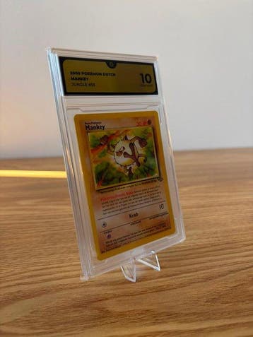 Graded card Pokémon Dutch Mankey – Jungle #55 - GG 10, Hobby en Vrije tijd, Verzamelkaartspellen | Pokémon, Nieuw