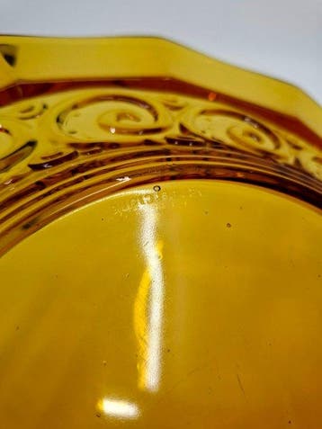 Val Saint Lambert - Schaal - Rosette - Glas - Gesigneerd, Antiek en Kunst