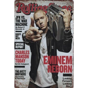 Wandbord Artiesten - Eminem Reborn, Nieuw, Poster, Artwork of Schilderij