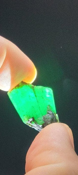 Smaragd Ruw- 6.59 g - (1), Verzamelen, Mineralen en Fossielen