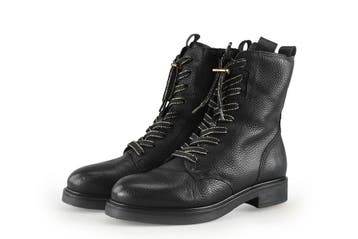 VIA VAI Veterboots in maat 40 Zwart, Kleding | Dames, Schoenen, Verzenden, Zwart, Overige typen, Zo goed als nieuw