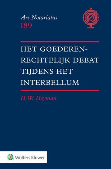 Het Goederenrechtelijk Debat Tijdens Het Interbellum |, Boeken, Verzenden, Nieuw