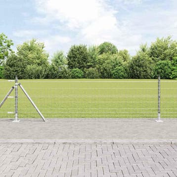 vidaXL Euro-hek met betonnen voetstuk 10 x 0,4 m, Verzenden
