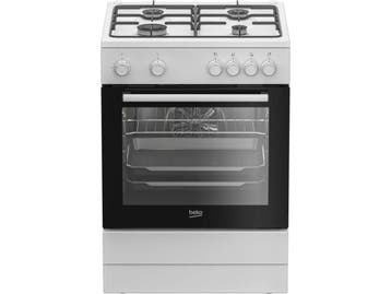 Beko FBM6202WNL - Dual Fuel Kookplaat - 4 Gaskookplaten - A, Elektronische apparatuur, Fornuizen, Verzenden, Zo goed als nieuw