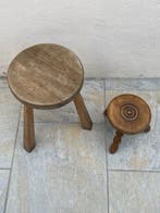 Kruk - Hout - Twee vintage krukken