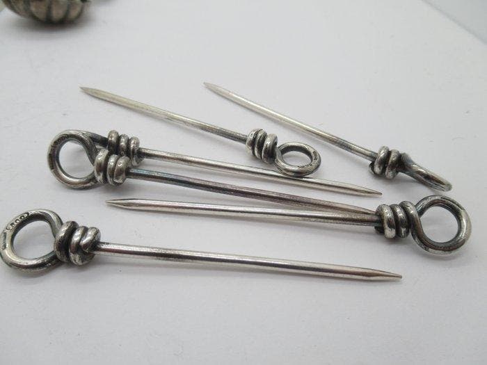 Tafelservies (9) - .800 zilver, Antiek en Kunst, Antiek | Zilver en Goud