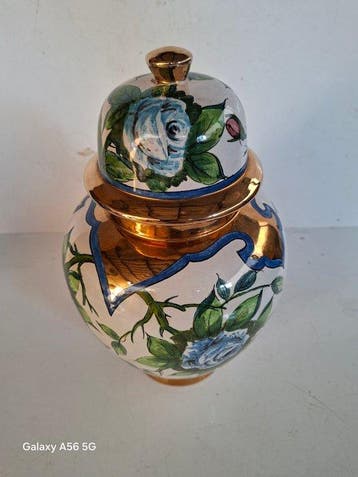batignani - dekselvaas - Majolica