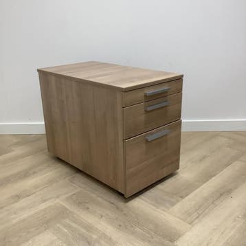 ladeblok vv 3 lades (hxbxd) 60x43x77 cm, havanna - grijs, Maison & Meubles, Armoires | Autre