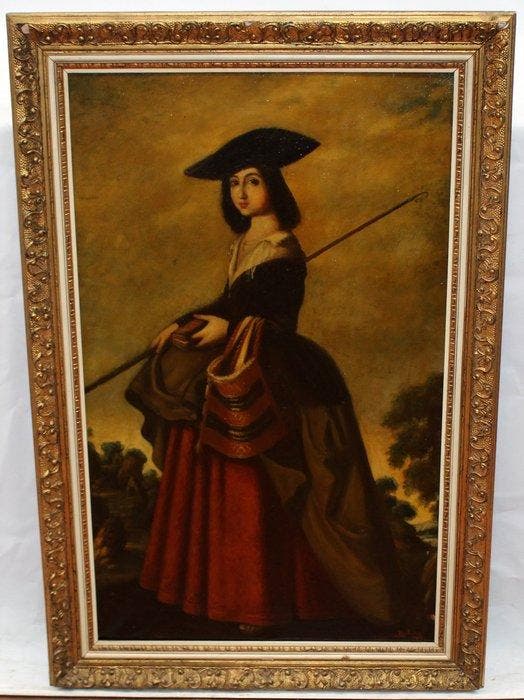 José Dabrio Pérez (1900-1973), Según Francisco de Zurbarán -, Antiek en Kunst, Kunst | Schilderijen | Klassiek