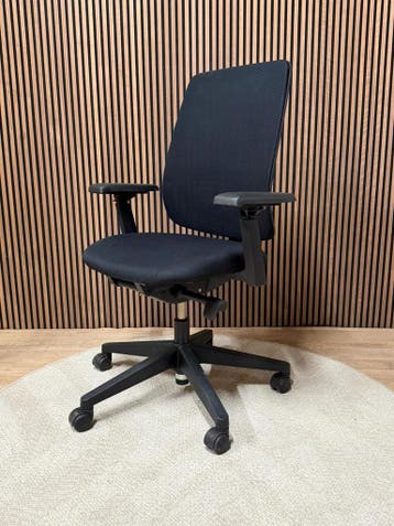 Ergonomische Bureaustoel Zwart - Haworth Lively - Refurb, Verzenden, Zwart, Zo goed als nieuw, Bureaustoel