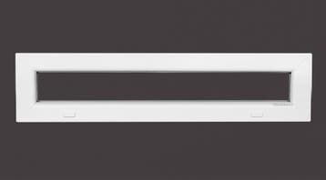 PVC raam vast b98xh25 cm Wit, Gevelraam of Ruit, Minder dan 80 cm, Minder dan 80 cm, Nieuw
