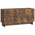 vidaXL TV Kast Gerookt eiken 99 x 34,5 x 50 cm Bewerkt hout, Verzenden, Nieuw