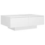 Salontafel 90x60cm Wit | 54% Korting | Retour Deal, Gebruikt, 50 tot 100 cm, Verzenden, 50 tot 100 cm