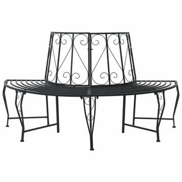 vidaXL Boom Bank 4-Aantal zitplaatsen 160 x 80 x 89 cm Staal, Verzenden, Nieuw