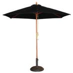 Parasol rond zwart 3 meter | 2,52(h) x 3(Ø)m Bolero, Verzenden