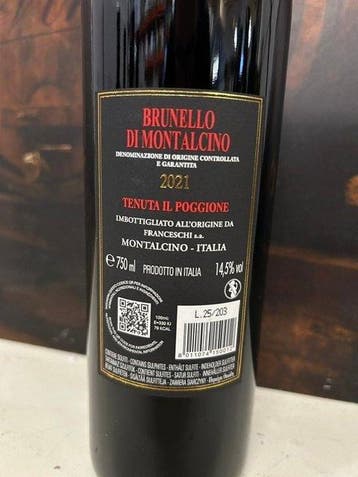 2021 Il Poggione - Brunello di Montalcino - 6 Bouteilles, Nieuw