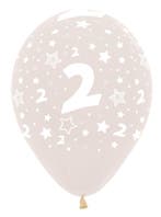 Ballonnen Number 2 Crystal Clear 30cm 25st, Verzenden, Nieuw