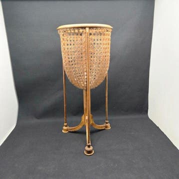 Vase - Bois - Porte-vase en rotin