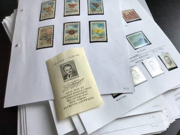 Tchécoslovaquie - Très rare accumulation spécialisée de 1953