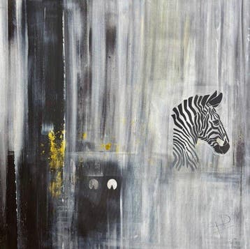 Luca Domiro - Stripes of Belonging (Zebra) - Large Original
