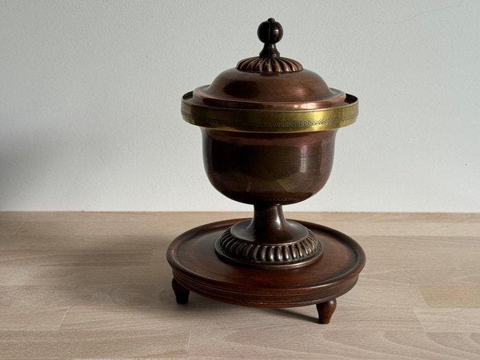 Pot à tabac - Bronze - brasier pour pipe, Antiquités & Art, Curiosités & Brocante