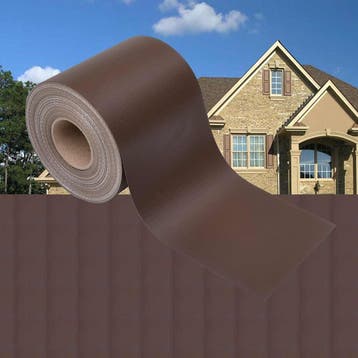 vidaXL Privacystrip 70x0,19 m PVC bruin, Verzenden, Nieuw