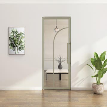 Stalen Taatsdeur - Kiezelgrijs - 2 Vlaks rond - Helder glas, Minder dan 80 cm, Overige typen, Nieuw, Metaal