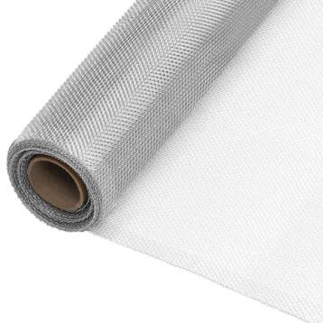 vidaXL Gaas 112x1000 cm aluminium zilverkleurig, Tuin en Terras, Verzenden, Nieuw