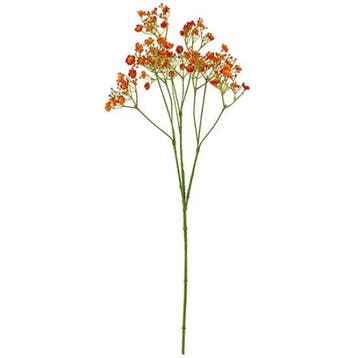 Chloe Gipskruid Oranje kunstbloem 70 cm per stuk, Nieuw