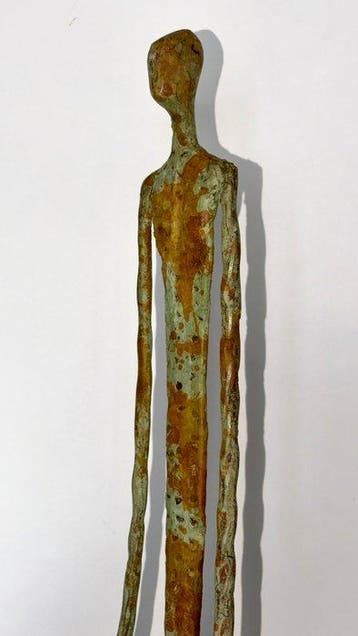 Abdoulaye Derme - sculptuur, “Lhomme silencieux” - 78.5 cm, Antiek en Kunst