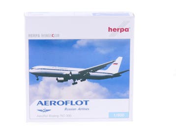 Schaal 1:500 Herpa 513081 Aeroflot Boeing 767-300 Limite..., Ophalen of Verzenden
