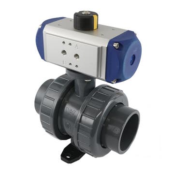 63mm Vanne À Boule Pneumatique En PVC À 2 Voies Fermée Par, Verzenden